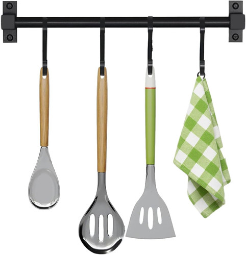 Black aluminum utensils - black,