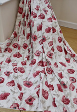 LOVELY LAURA ASHLEY FRESHFORD POPPY CURTAINS
