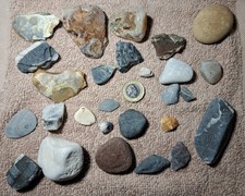 Beach Rocks, Quartz, Wishing Stones, Limestone, Chert, Aventurine. 500g Tumbling