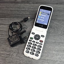 Doro 6620 Flip Phone with Charger Red 3MP Camera Bluetooth SMS