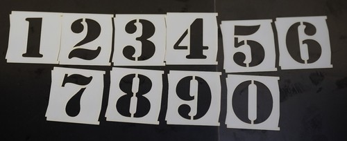 Stencils set letters numbers - stencils, &