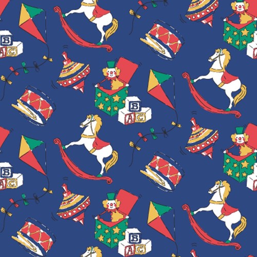 Polycotton vintage toy shop - vintage,