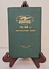 HUMBER 16/60hp SALOON ORIGINAL 1935 OWNERS INSTRUCTION & MAINTENANCE HANDBOOK