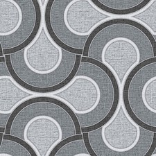 Wipe Clean Tablecloth Black Grey PVC Vinyl Table Cover Protector