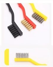 Wire Brush 3 Type Copper Steel Nylon Rust Cleaning Brush Kitchen Bath Garage 1-3