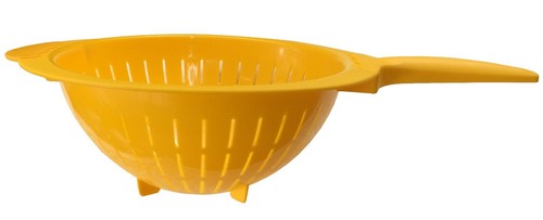 Plastic colander with handle - plastic,