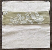 ANTIQUE / VINTAGE FRENCH GRAIN SACK & TICKING DAMASK CUSHION COVER 6