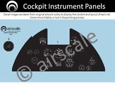 airscale Hawker Hurricane cockpit decals - Airfix 1/24 scale  AS24 HUA
