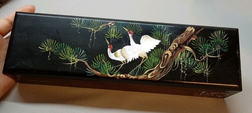 Vintage eastern black lacquer - black,