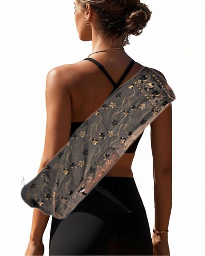 Gold silk yoga - gold,
