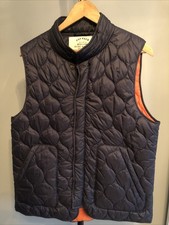 Mens FAT FACE Navy Insulated Puffer Gilet Bodywarmer Sz M