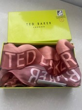 New Ted Baker Ladies 100% Silk  Square Scarf  : Gift Box : New with Tags