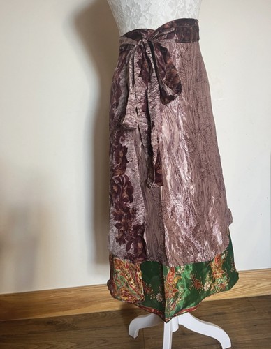 Long multi silk skirtmidi boho - long,