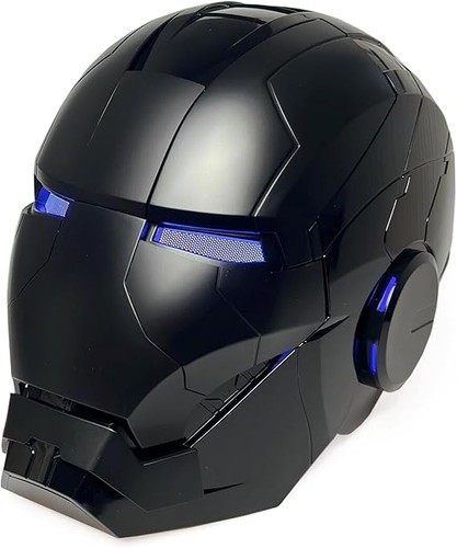 Iron man black mk5 helmet - iron,