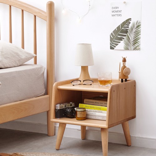 Nordic solid wood nightstand - nordic,
