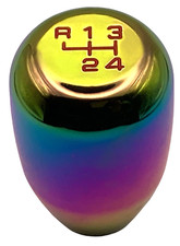 neo chrome T2 gear shift knob 4 speed red for ford 10mm