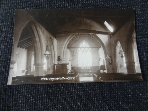 West hendred church postcard - west,