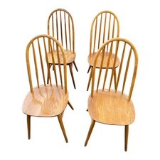 Set of Four Wooden Spindle