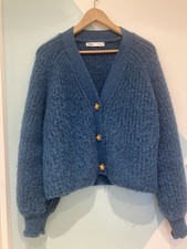 Zara Teal Blue Chunky Knit