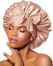 BONNET QUEEN Silk Bonnet for Sleeping for Curly Hair, Satin Bonnet Hair Wrap