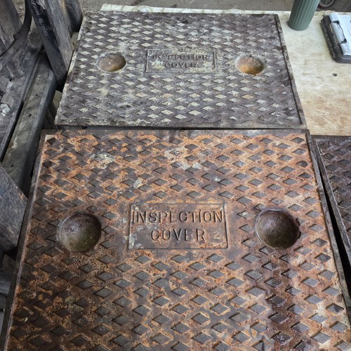Cast iron manhole cover - iron,