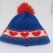 VTG Blue Gr White Red HEARTS
