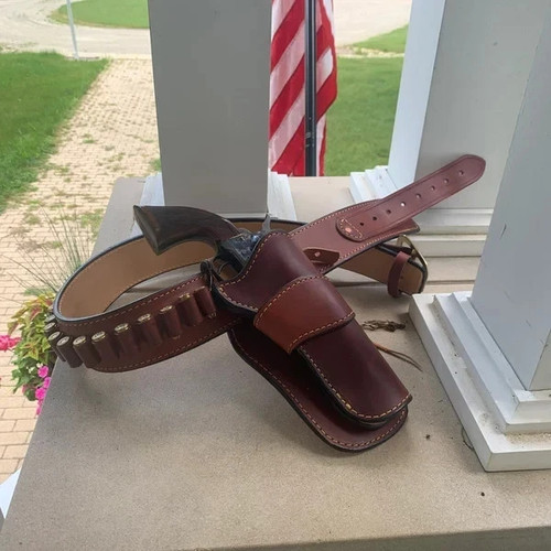 Western gun holster belt - western,