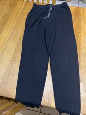mens clothes size S Primark Black Ribbed Pyjama Bottoms Jogging Trousers