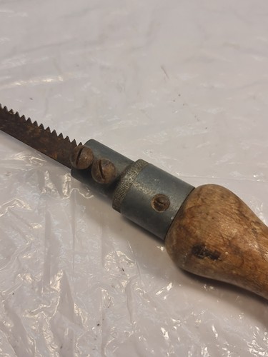 Vintage wooden handle - wooden, pad