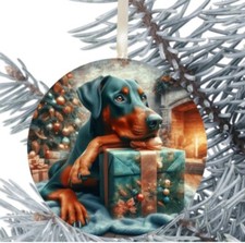Doberman Dog Hanging Bauble
