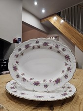 2 x Royal Albert oval serving