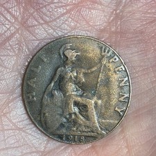 1918 King George V Half Penny