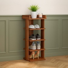 Neo Multi-Layer Wooden Shoe Rack Durable Storage Organiser Boots Sneakers Heels