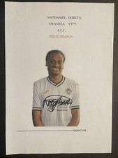 Nathaniel Ogbeta - Swansea City Fc Signed Picture