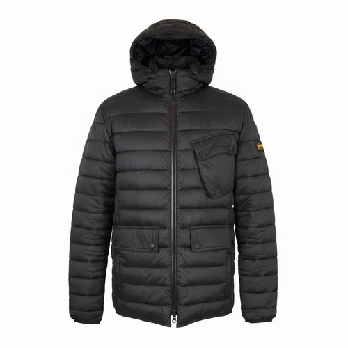 Barbour black ouston coat - black,