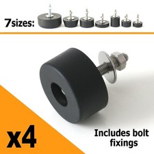Set of 4 Rubber Feet Bolt