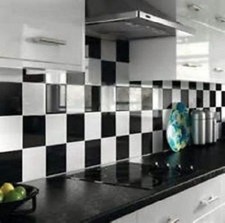 Mixed gloss black white - gloss,