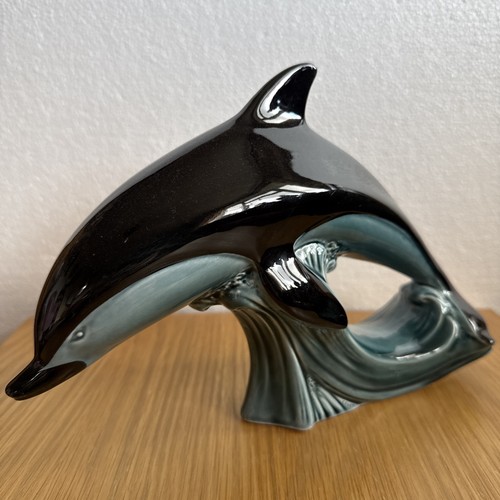 Poole pottery blue black - poole,