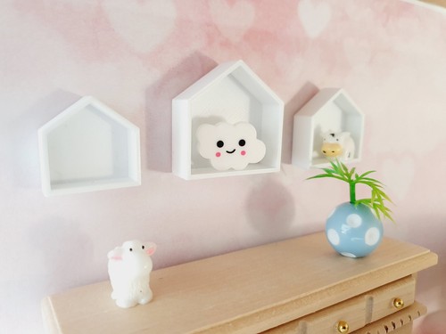 Set house shaped wall - house,