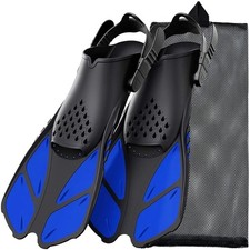 Two Bare Feet Adults Fins