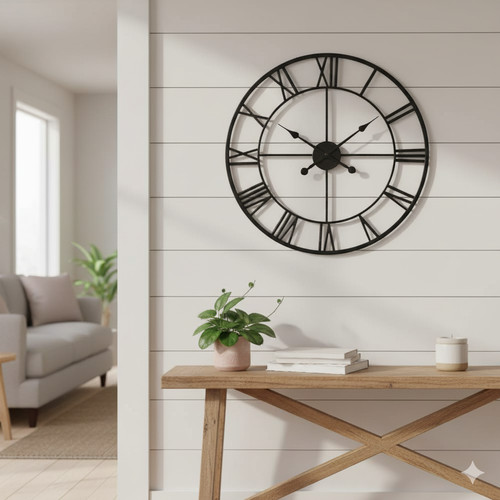 40cm roman metal wall - 40cm, clock