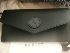 RADLEY  ‘ Letters’ Black  Leather Large Matinee Purse BNWT and dustbag 