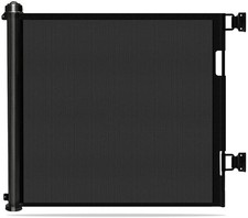 Retractable Safety Gate for Baby / Pet 86cm tall 140cm Black NIB