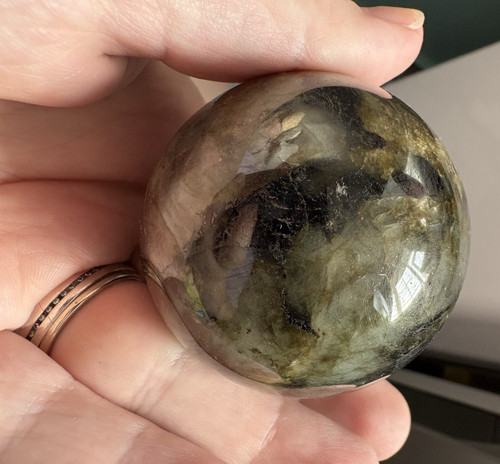 Natural labradorite crystal - labradorite,