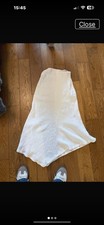 White Zara Maxi Skirt Size