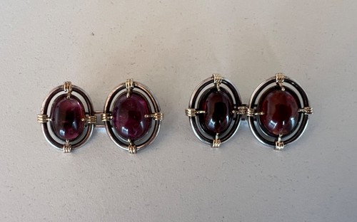 Vintage silver gold oval - vintage,