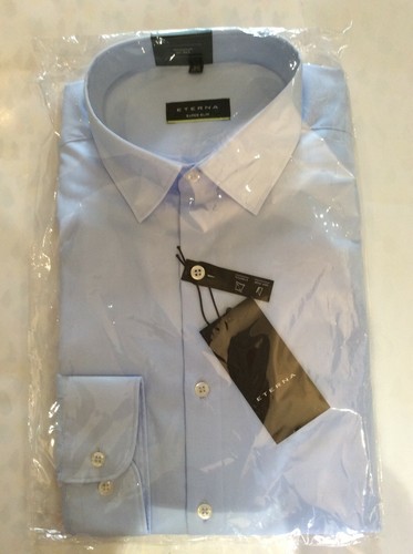 Eterna mens blue non iron - mens,