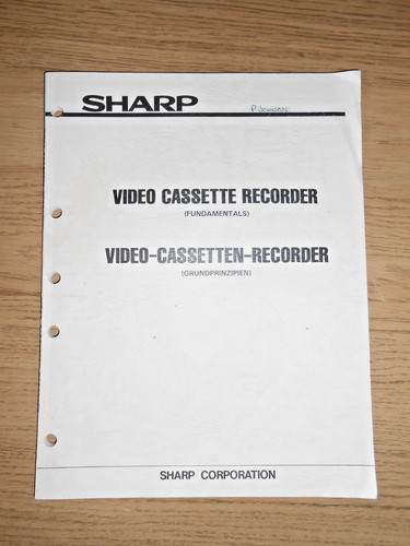 Sharp video cassette recorder - sharp,
