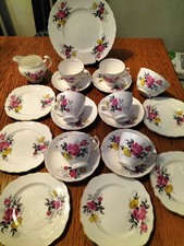 Royal Vale Pink Roses Full Tea