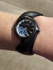 Oakley Crush 2.5 Ion Plated Black Steel Lily Wrist Watch Limited Edition